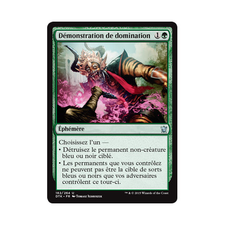 (Foil) Verte - Démonstration de domination (U) [DTK]
