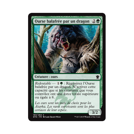 (Foil) Verte - Ourse balafrée par un dragon (C) [DTK]