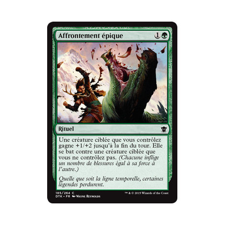 (Foil) Verte - Affrontement épique (C) [DTK]