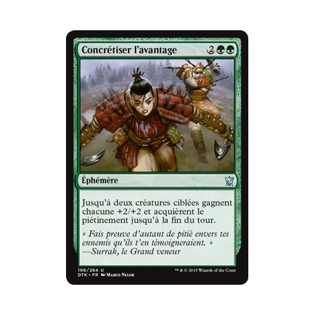 (Foil) Verte - Concrétiser l'avantage (U) [DTK]