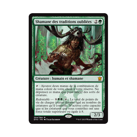 (Foil) Verte - Shamane des traditions oubliées (M) [DTK]