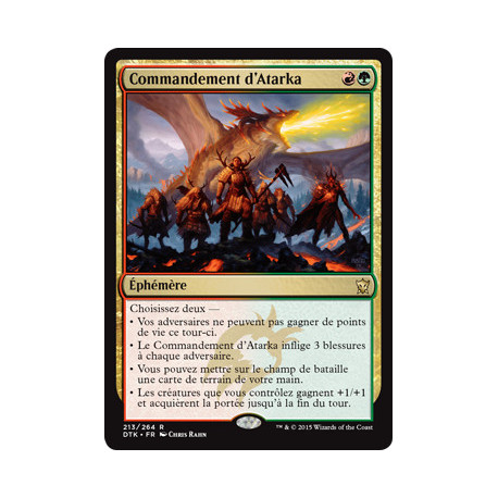 (Foil) Multicolore - Commandement d'Atarka (R) [DTK]