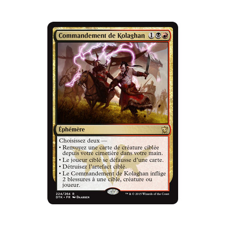 (Foil) Multicolore - Commandement de Kolaghan (R) [DTK]