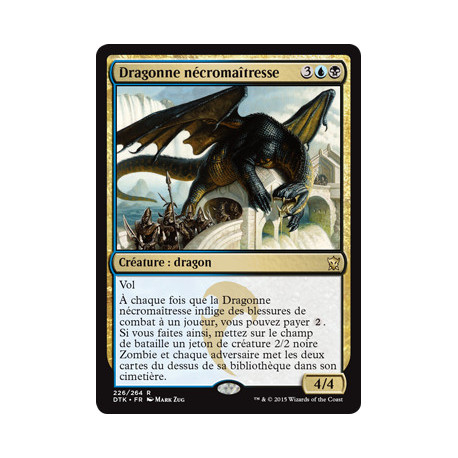 (Foil) Multicolore - Dragonne nécromaîtresse (R) [DTK]