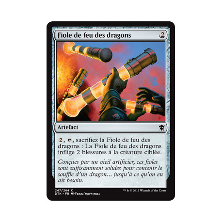 (Foil) Incolore - Fiole de feu des dragons (C) [DTK]