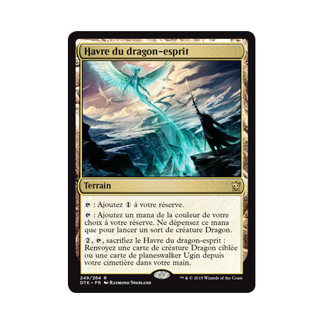 (Foil) Terrain - Havre du dragon-esprit (R) [DTK]