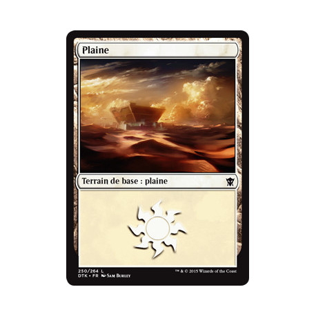 (Foil) Terrain - Plaine (V1) (L) [DTK]