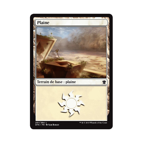 (Foil) Terrain - Plaine (V2) (L) [DTK]