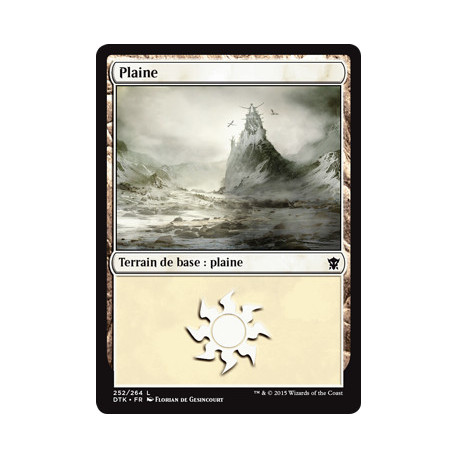 (Foil) Terrain - Plaine (V3) (L) [DTK]