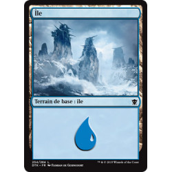 (Foil) Terrain - Île (V2) (L) [DTK]