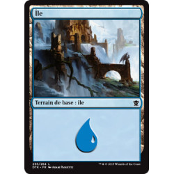 (Foil) Terrain - Île (V3) (L) [DTK]