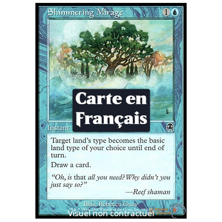 (Foil) Bleue - Mirage chatoyant (C) [AP]