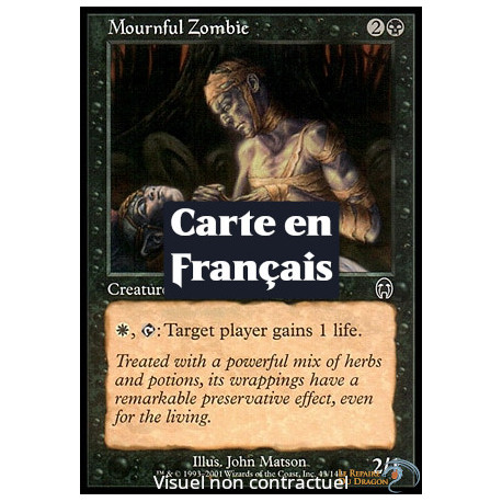 (Foil) Noire - Zombie éploré (C) [AP]