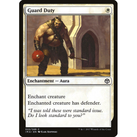 (Foil) Blanche - Guard Duty (C) [IMA]