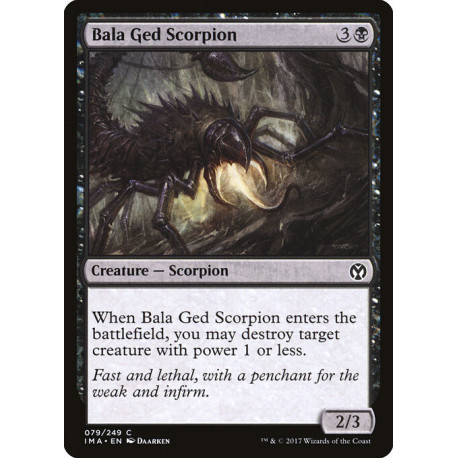 (Foil) Noire - Bala Ged Scorpion (C) [IMA]
