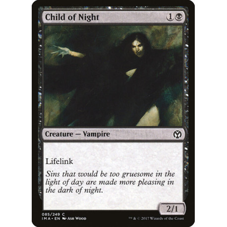 (Foil) Noire - Child of Night (C) [IMA]