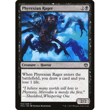 (Foil) Noire - Phyrexian Rager (C) [IMA]