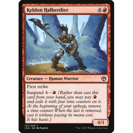 (Foil) Rouge - Keldon Halberdier (C) [IMA]