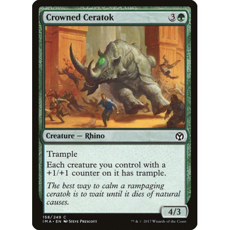 (Foil) Verte - Crowned Ceratok (C) [IMA]