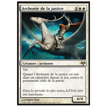(Foil) Blanche - Archonte de la justice (R) [EVE]