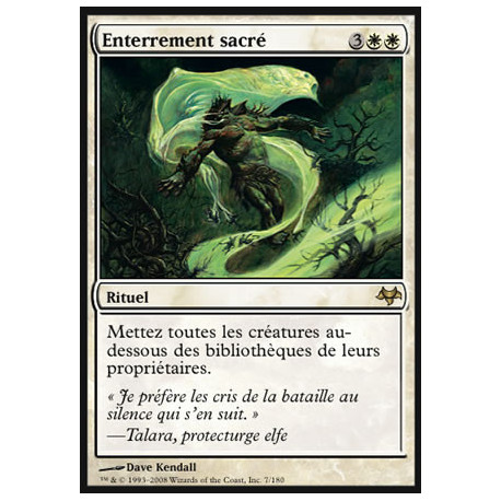 (Foil) Blanche - Enterrement sacré (R) [EVE]