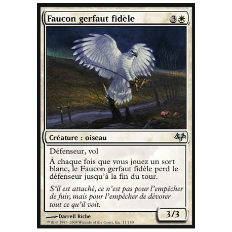 (Foil) Blanche - Faucon gerfaut fidèle (U) [EVE]