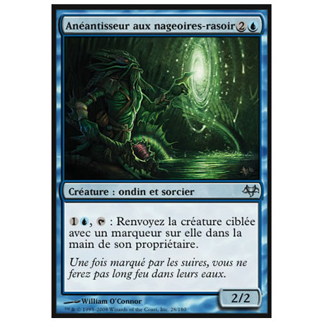 (Foil) Bleue - Anéantisseur aux nageoires-rasoir (U) [EVE]