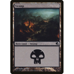 (Foil) Terrain - Swamp (V1) (L) [PD3]