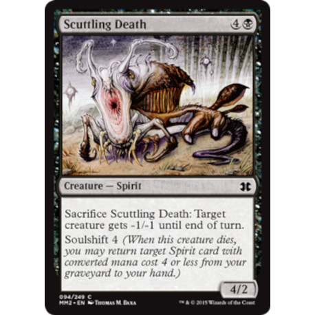 (Foil) Noire - Scuttling Death (C) [MM2]