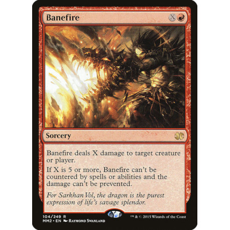 (Foil) Rouge - Banefire (R) [MM2]