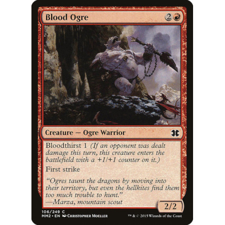 (Foil) Rouge - Blood Ogre (C) [MM2]