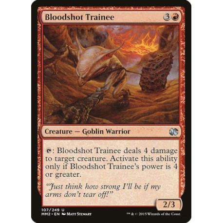 (Foil) Rouge - Bloodshot Trainee (U) [MM2]