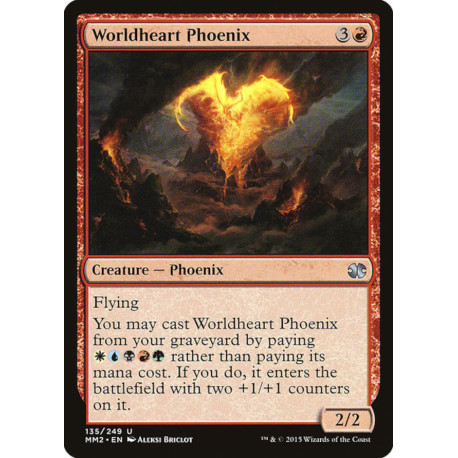 (Foil) Rouge - Worldheart Phoenix (U) [MM2]