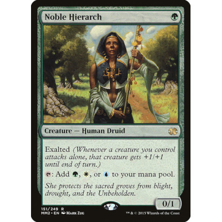 (Foil) Verte - Noble Hierarch (R) [MM2]