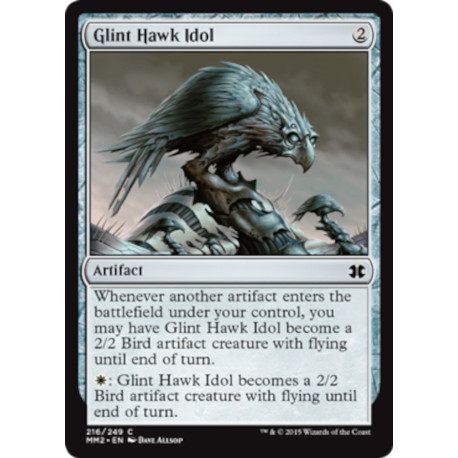 (Foil) Incolore - Glint Hawk Idol (C) [MM2]