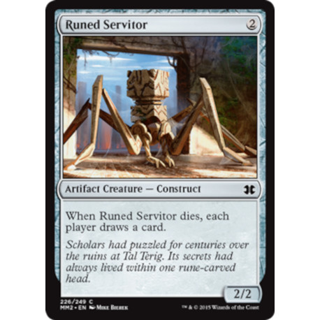 (Foil) Incolore - Runed Servitor (C) [MM2]