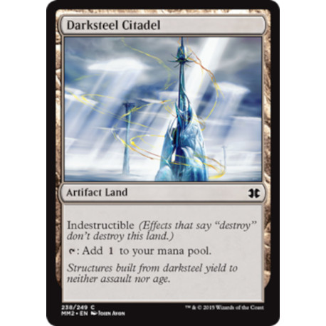 (Foil) Terrain - Darksteel Citadel (C) [MM2]