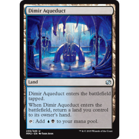 (Foil) Terrain - Dimir Aqueduct (U) [MM2]