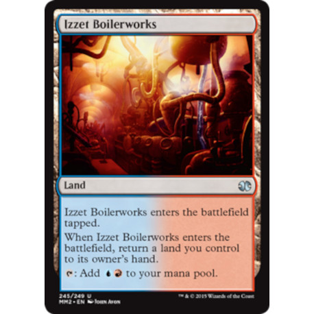 (Foil) Terrain - Izzet Boilerworks (U) [MM2]