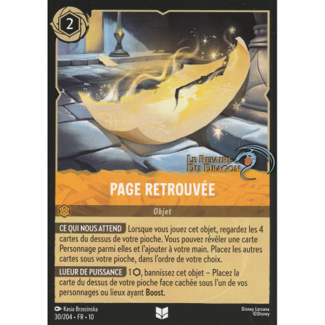 Page retrouvée [Lueurs dans les Profondeurs]