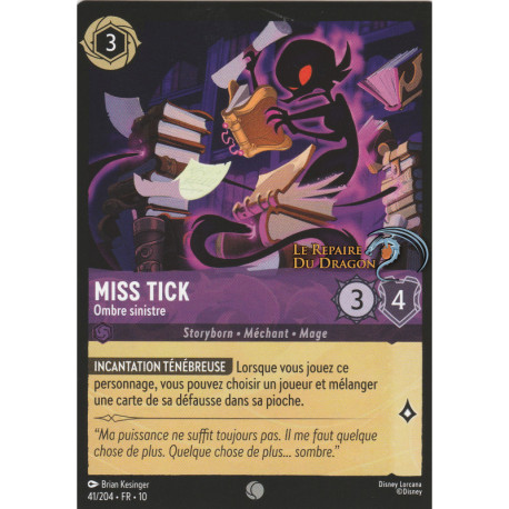 Miss Tick : Ombre sinistre [Lueurs dans les Profondeurs]