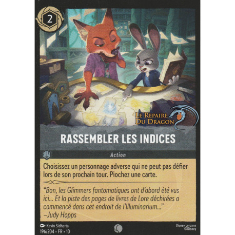 Rassembler les indices [Lueurs dans les Profondeurs]