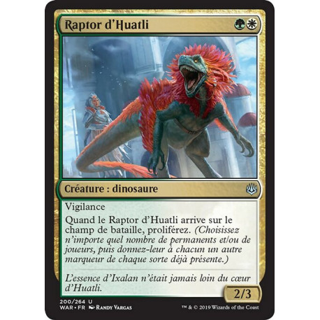 Magic The Gathering - Raptor d'Huatli [WAR]