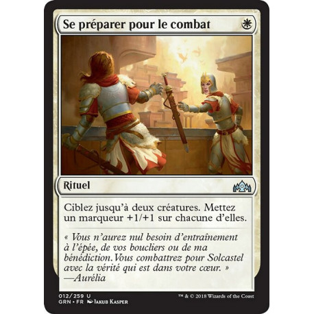 (Foil) Blanche - Se préparer pour le combat (U) [GRN]