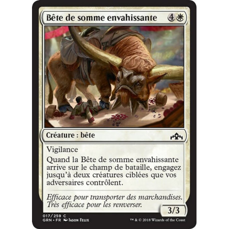 (Foil) Blanche - Bête de somme envahissante (C) [GRN]