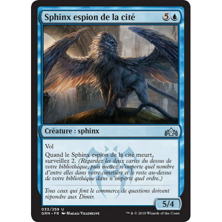 (Foil) Bleue - Sphinx espion de la cité (U) [GRN]