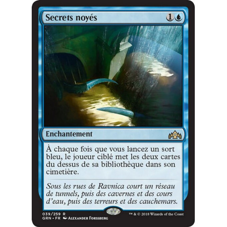 (Foil) Bleue - Secrets noyés (R) [GRN]