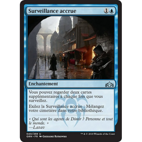 (Foil) Bleue - Surveillance accrue (U) [GRN]