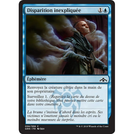 (Foil) Bleue - Disparition inexpliquée (C) [GRN]