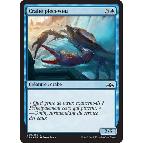 (Foil) Bleue - Crabe piècevœu (C) [GRN]